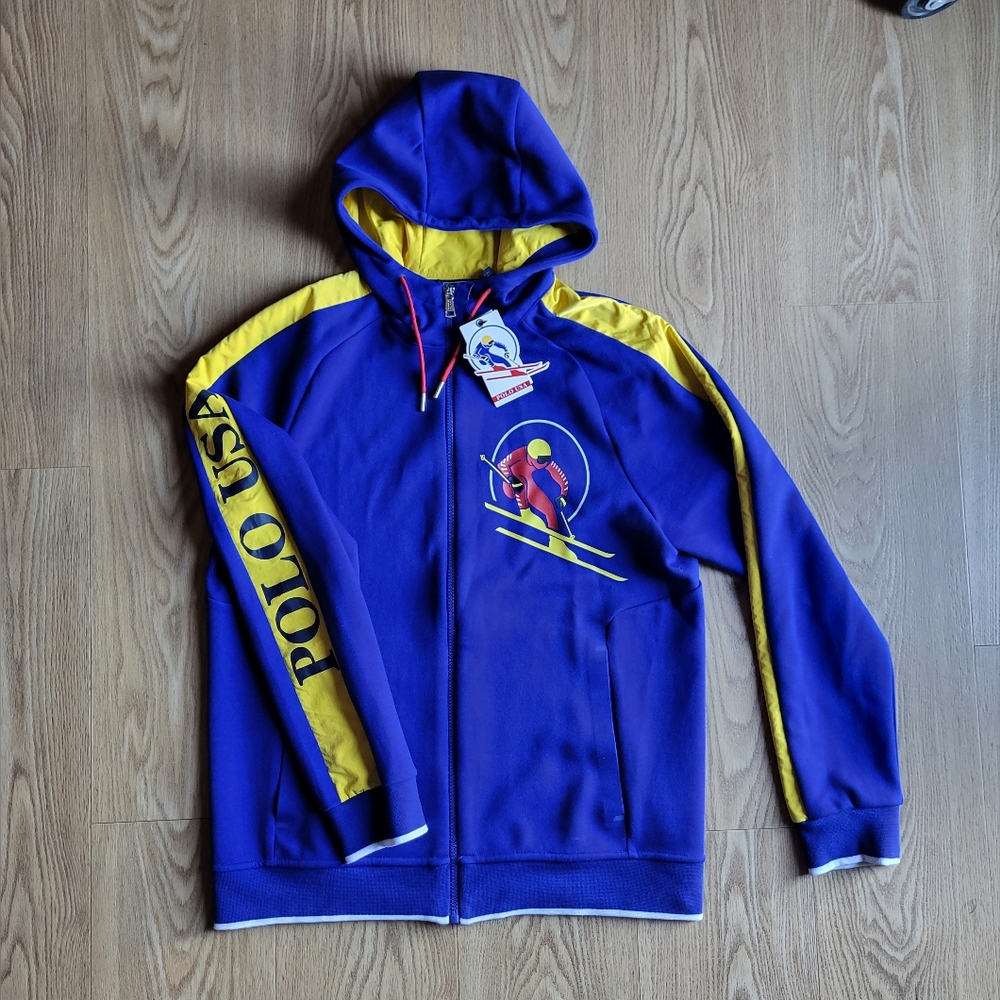 Brand New Men's Polo Ralph Lauren USA Holiday Suicide Skier 1992 Medium ⛷️